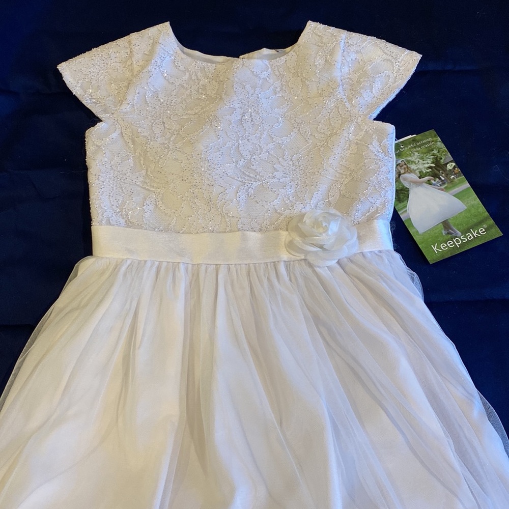 Keepsake girls white ball dress 12 (girl)